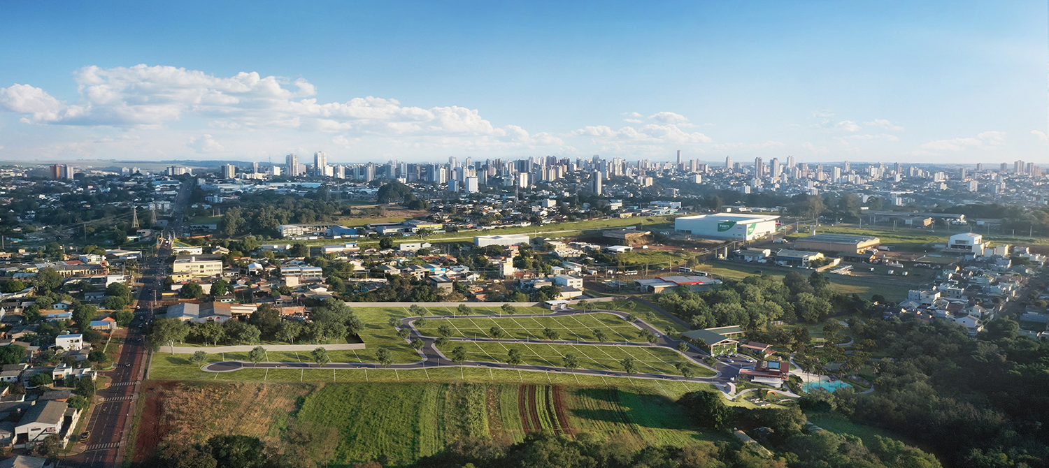 Vista aérea do Bioma