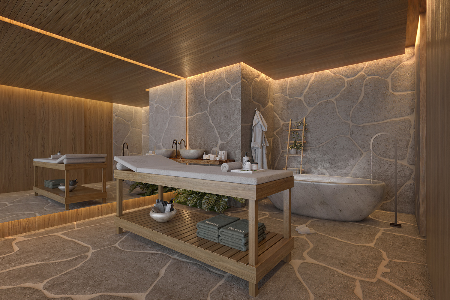 Sala de massagem e bem-estar